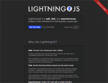 Tablet Screenshot of lightningjs.com